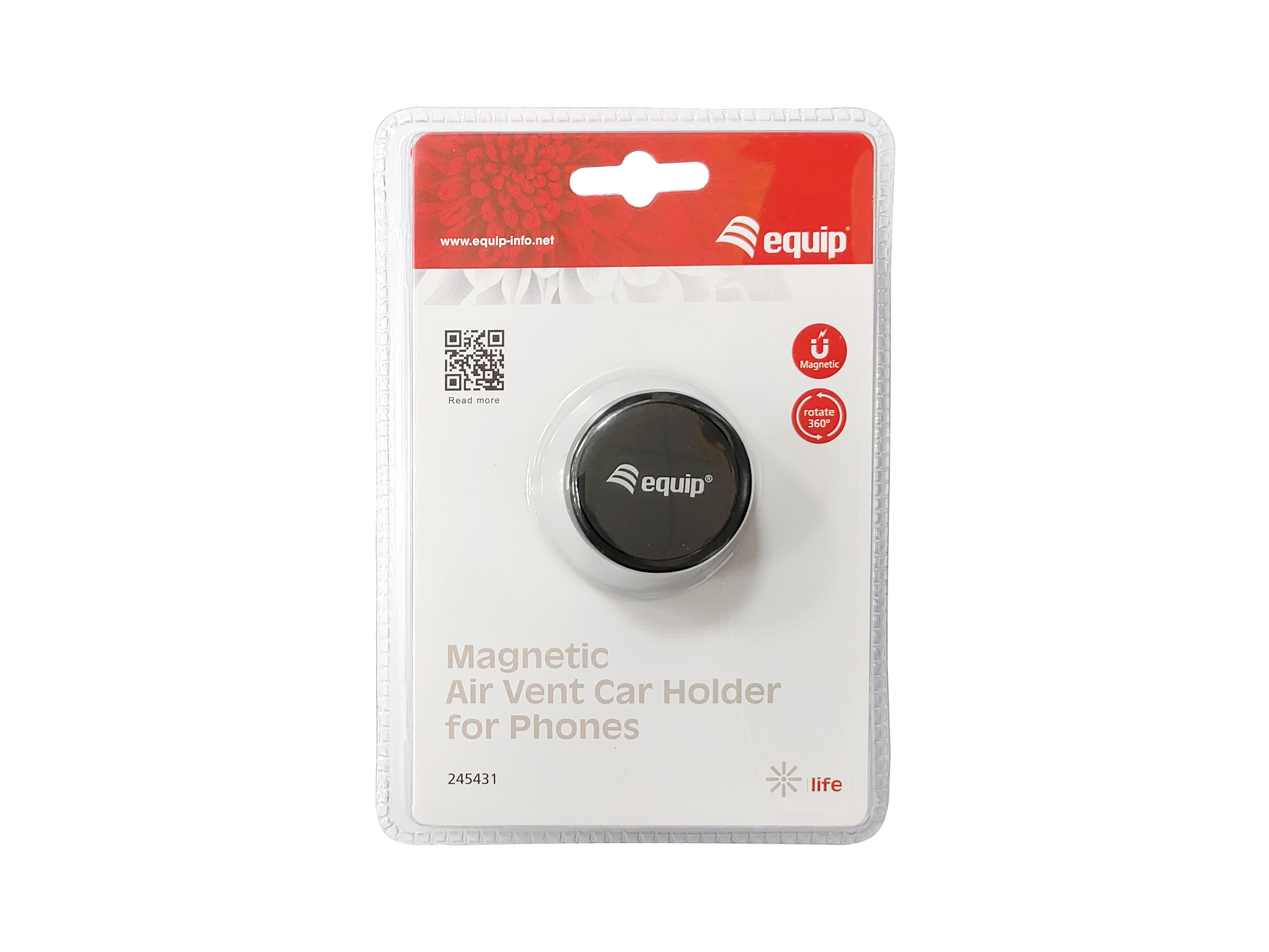 equip Life - Magnetische Autohalterung für Handy