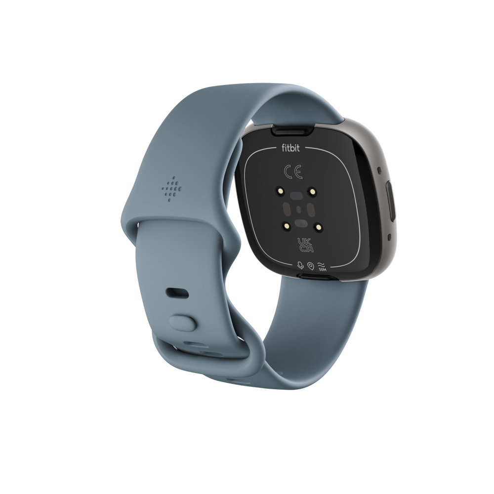 Fitbit Versa 4 Smartwatch Silver Blue Android