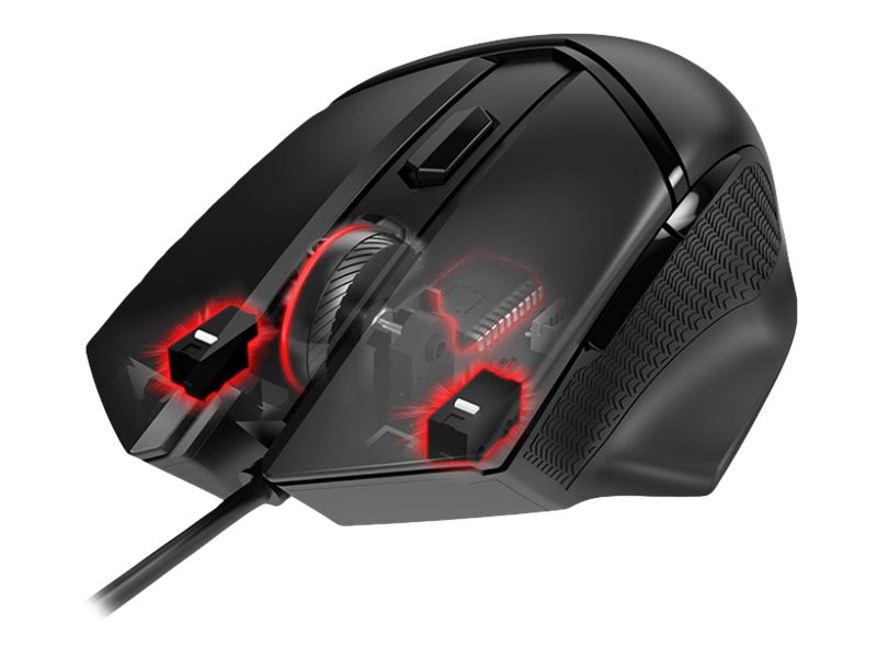 MSI Clutch GM20 Gaming - Maus - ergonomisch - Für Rechtshänder