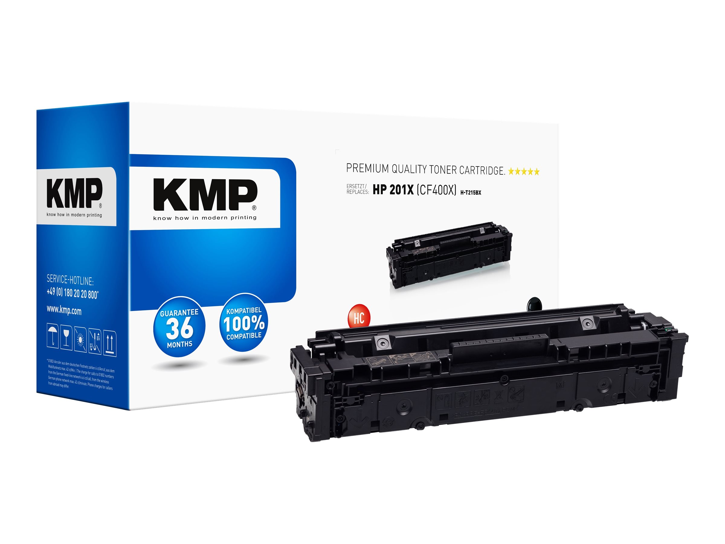 KMP Toner HP CF400X black 2800 S. H-T215BX remanufactured