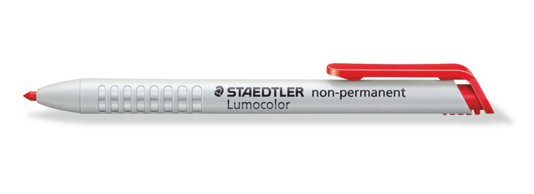 STAEDTLER Lumocolor 768 - Rot - Pinselspitze - Rot - Weiß - Medium - 3 mm - Glas - Hartplatte - Leder - Metall - Papier - Kunststoff - Stein