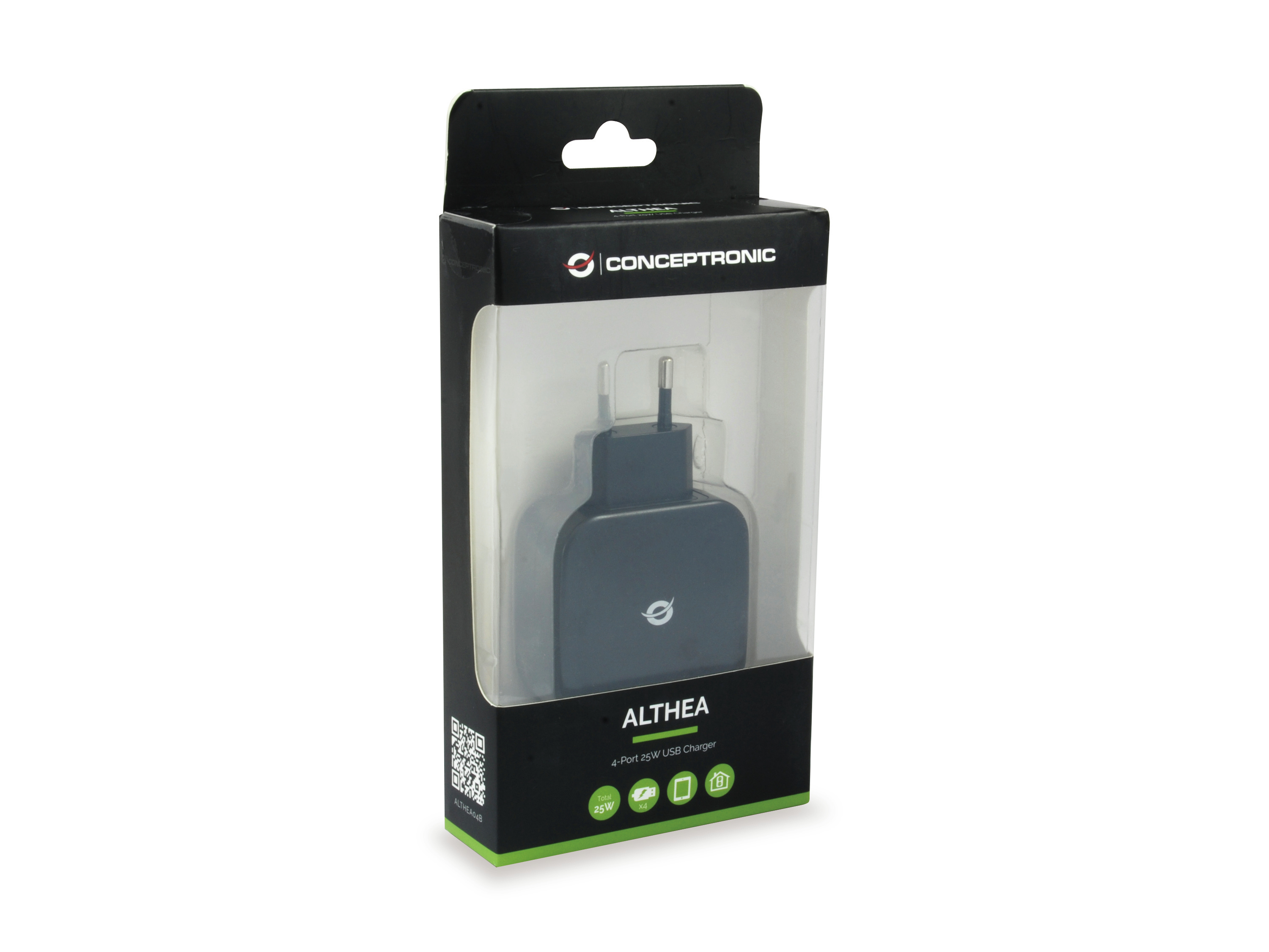 Conceptronic ALTHEA - Netzteil - 25 Watt - 5 A - 4 Ausgabeanschlussstellen (USB)