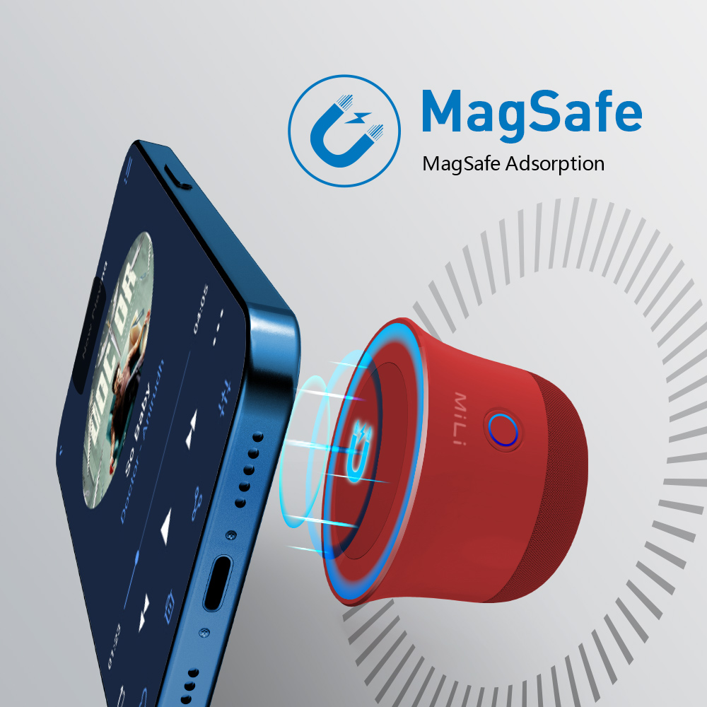 Ultron | Mag Soundmate magnetischer Bluetooth-Lautsprecher | rot