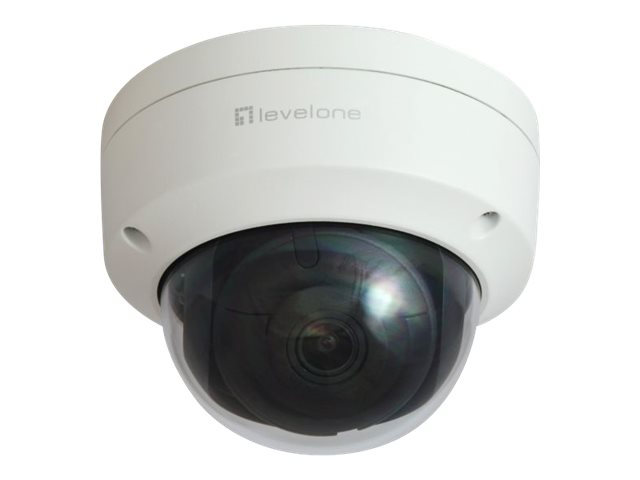 LevelOne GEMINI series FCS-3403 - Netzwerk-Überwachungskamera - Kuppel - Außenbereich - Vandalismussicher / Wetterbeständig - Farbe (Tag&Nacht)