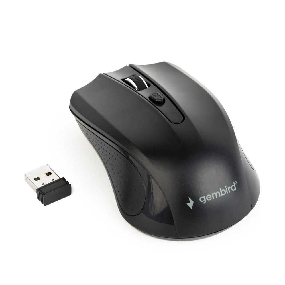 Gembird MUSW-4B-04 - Maus - optisch - 4 Tasten - kabellos - 2.4 GHz - kabelloser Empfänger (USB)