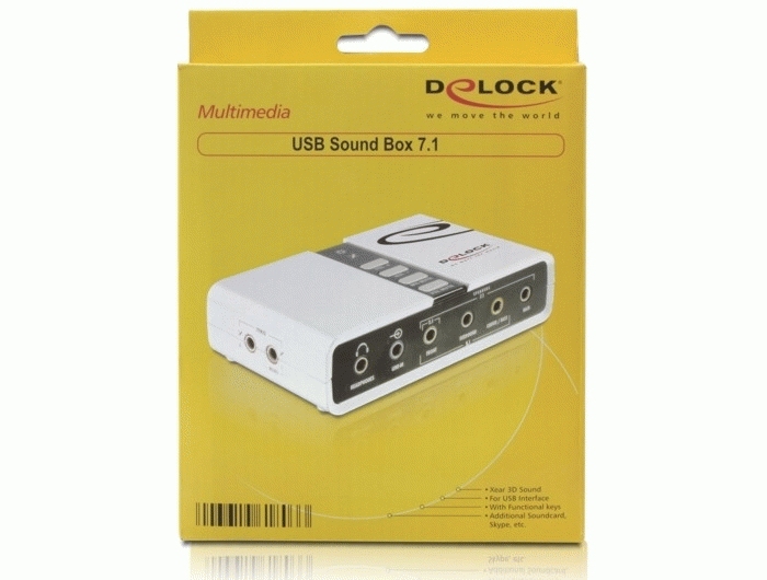 Delock USB Sound Box 7.1 - Soundkarte - 7.1