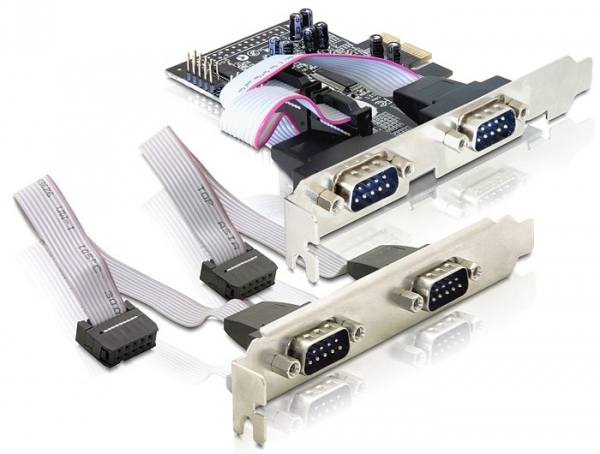 Delock 4 x serial PCI Express Card - Serieller Adapter
