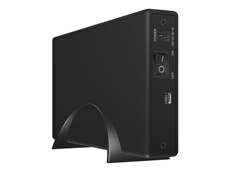 ICY BOX | Ext. HDD-Gehäuse, 1x SATA 3,5" zu Type-C® - USB 3.1 Gen 2 | black