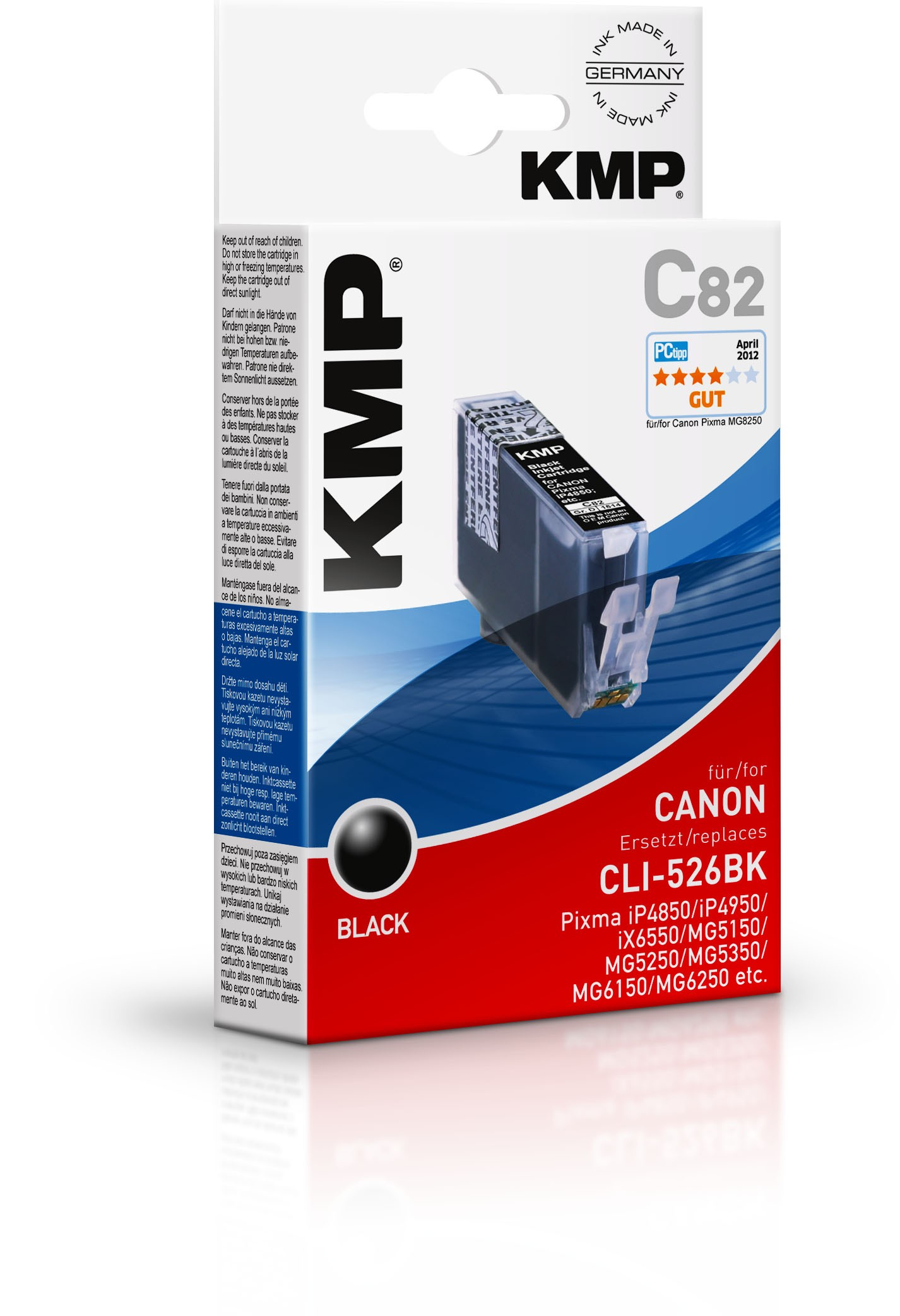 KMP C82 - 9 ml - Schwarz - compatible - Tintenpatrone