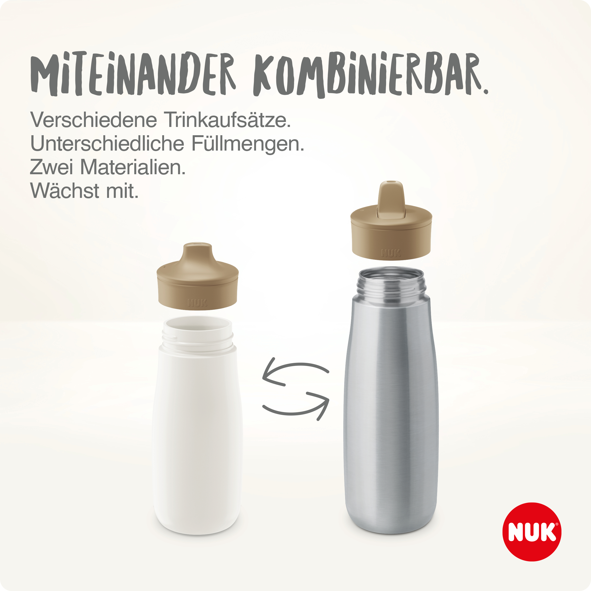 NUK | Trinkflasche | Mini-Me Peppa Pig | 450ml | Grün