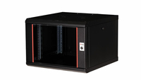 Equip Netzwerkschrank 19"  07U 600x600mm Glastür   schwarz