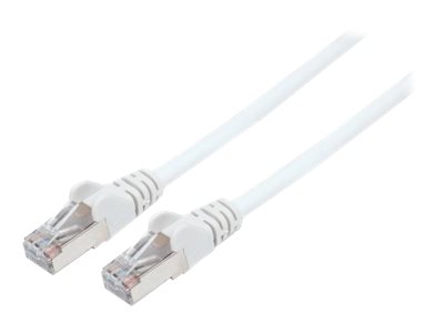 Intellinet Network Patch Cable, Cat7 Cable/Cat6A Plugs, 1m, White, Copper, S/FTP, LSOH / LSZH, PVC, RJ45, Gold Plated Contacts, Snagless, Booted, Polybag - Netzwerkkabel - RJ-45 (M)