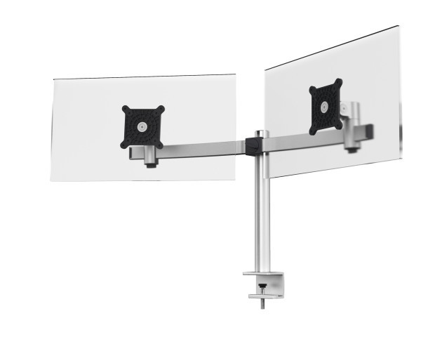 DURABLE | Monitorhalterung für 2 Monitore Tischklemme Silber