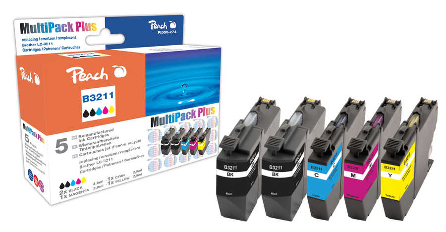 PI500-274 ersetzt Brother LC-3211 5er Pack