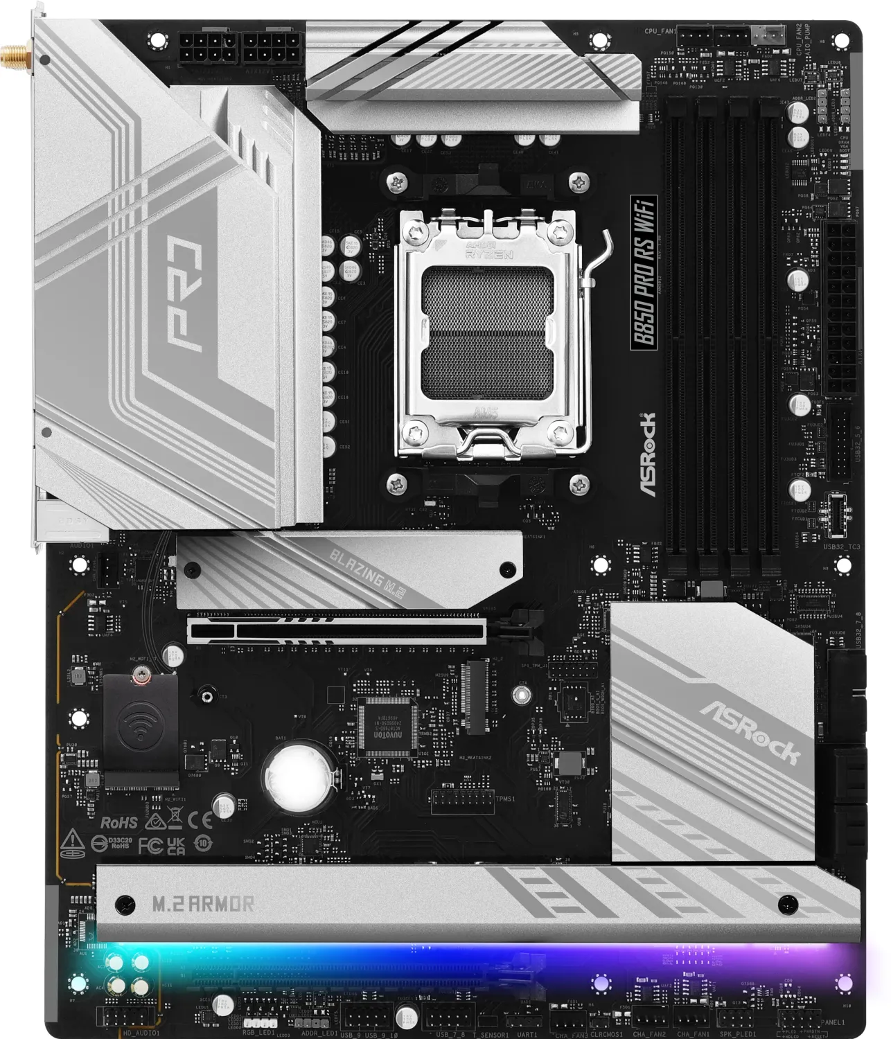 AsRock B850 Pro RS WiFi - AMD B850 - So. AM5 - ATX