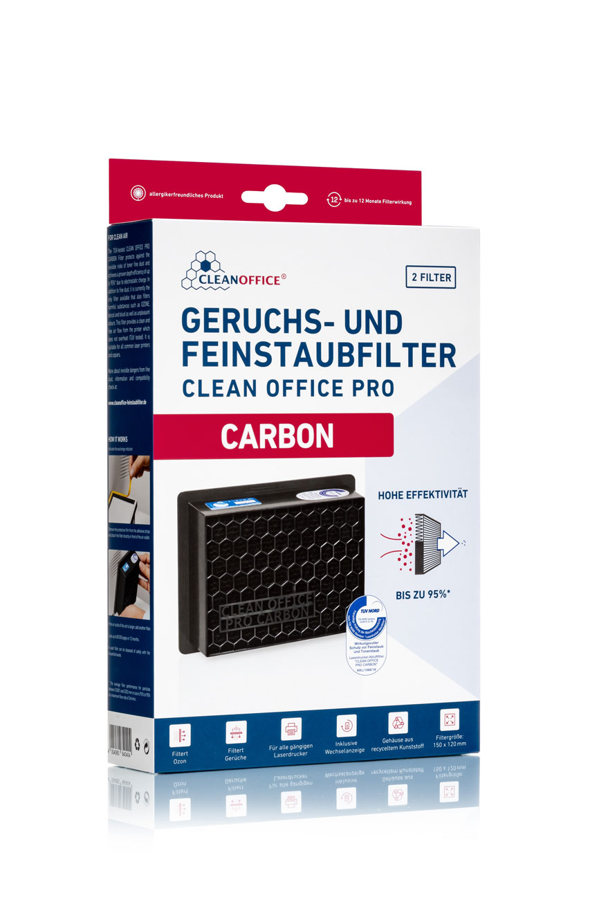 Riensch & Held Clean Office PRO CARBON Feinst. 2er Geruchs- & Staubfilter