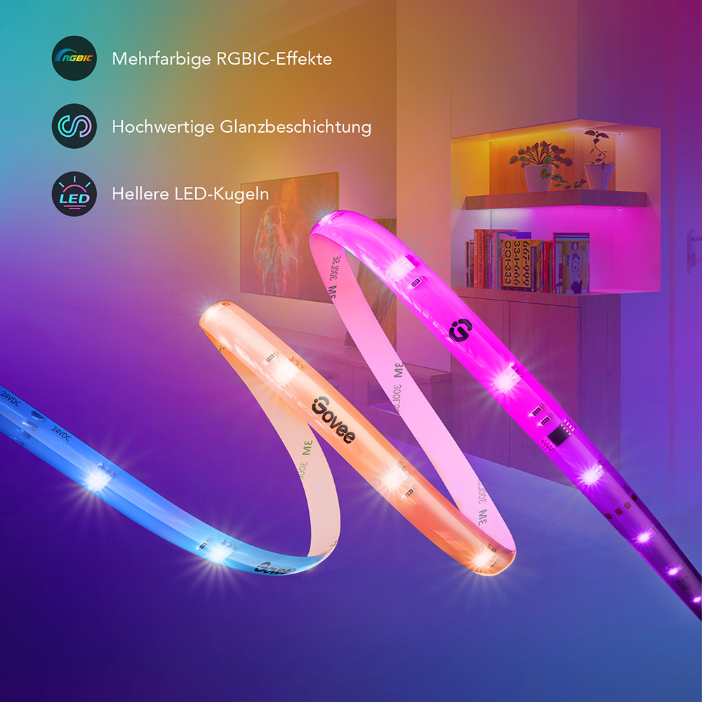 Govee RGBIC LED Strip Light 3,0m