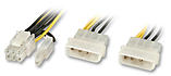 Lindy | Internes Stromadapterkabel SLI-Grafik- für PCIe-Karten mit 6poligem oder 8poligem Stromanschluss