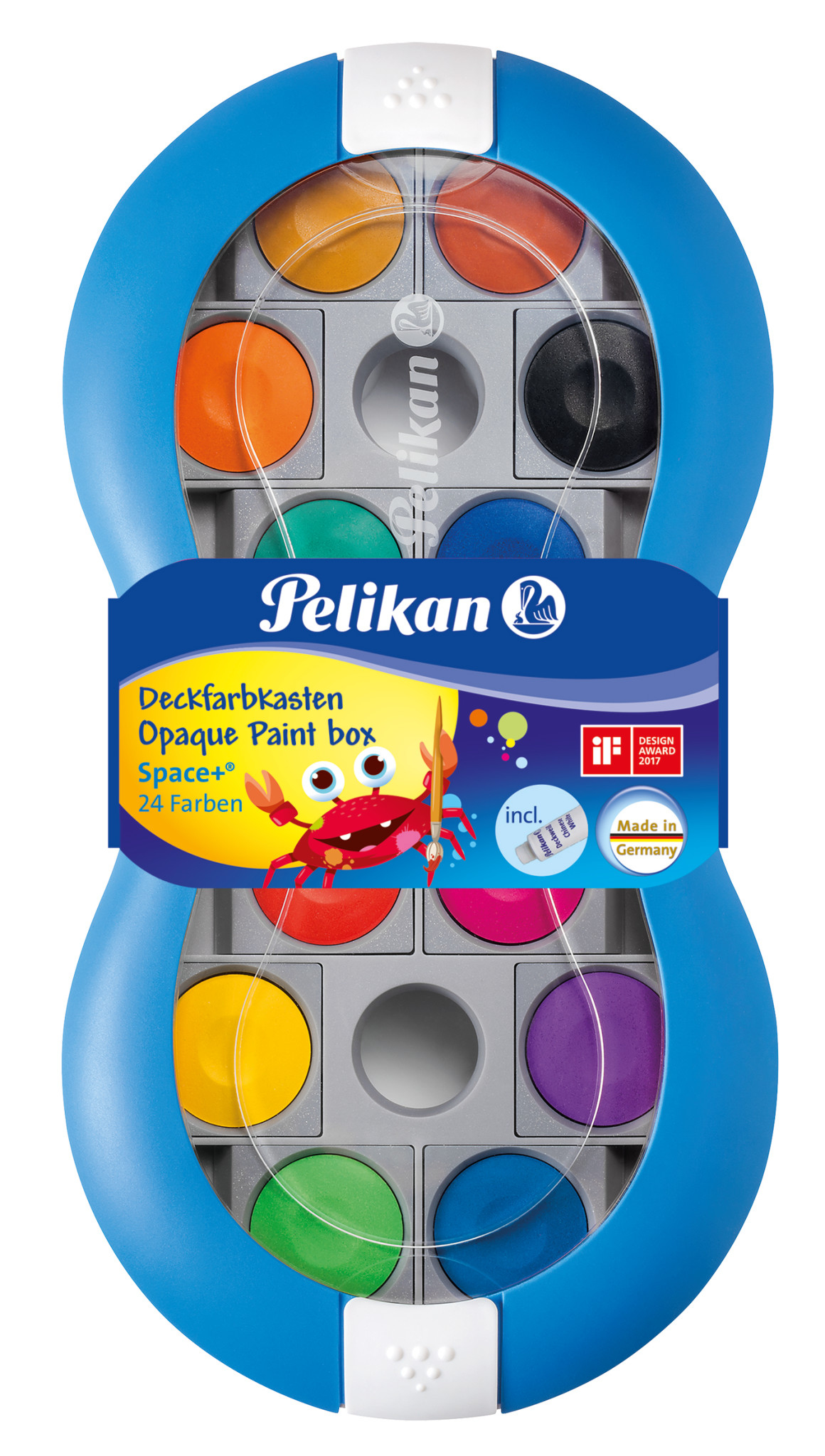 Pelikan | Deckfarbkasten Space+ 735 SP/24 blau in FS-Banderole