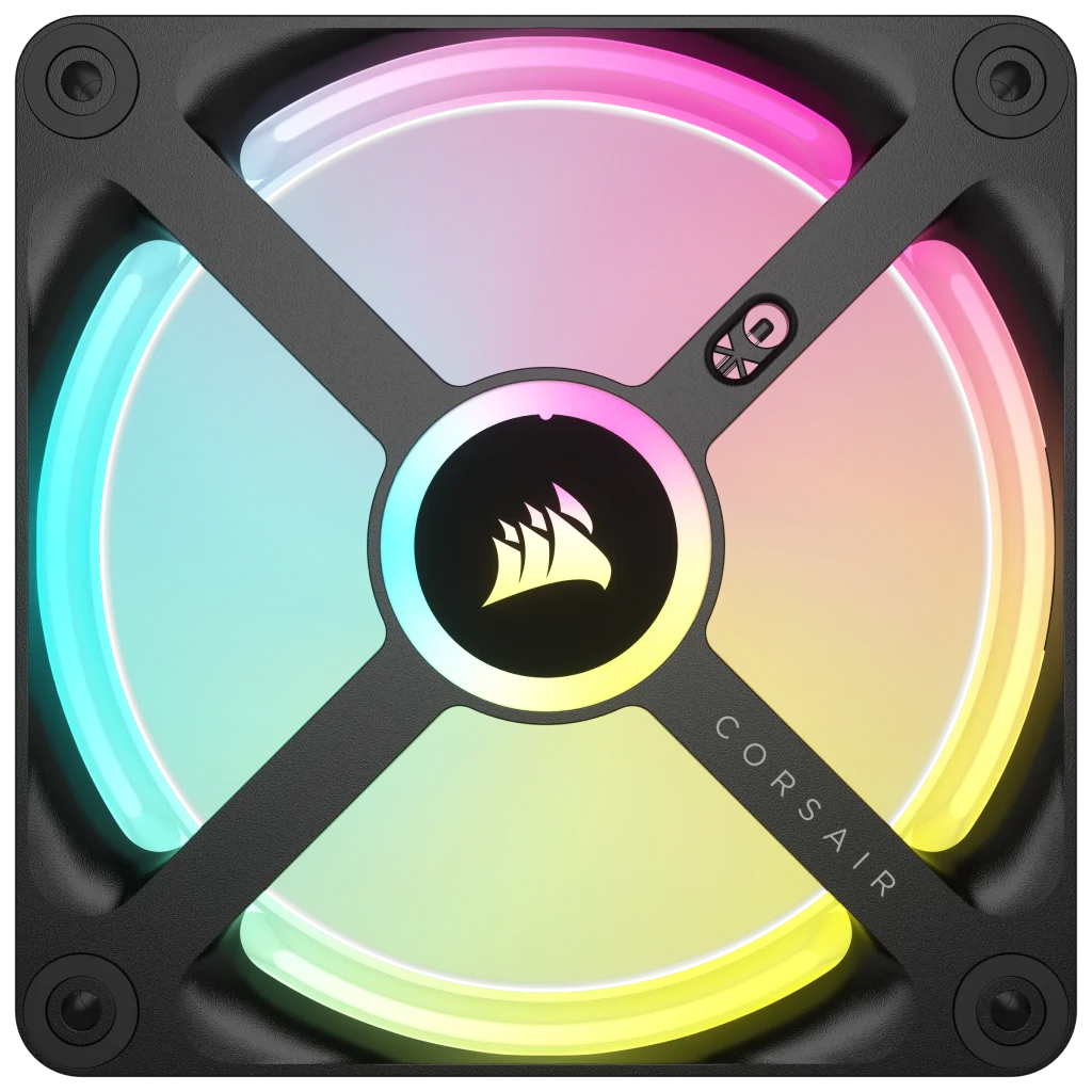 iCUE LINK QX120 RGB - schwarz - 120mm Gehäuselüfter 3er-Pack