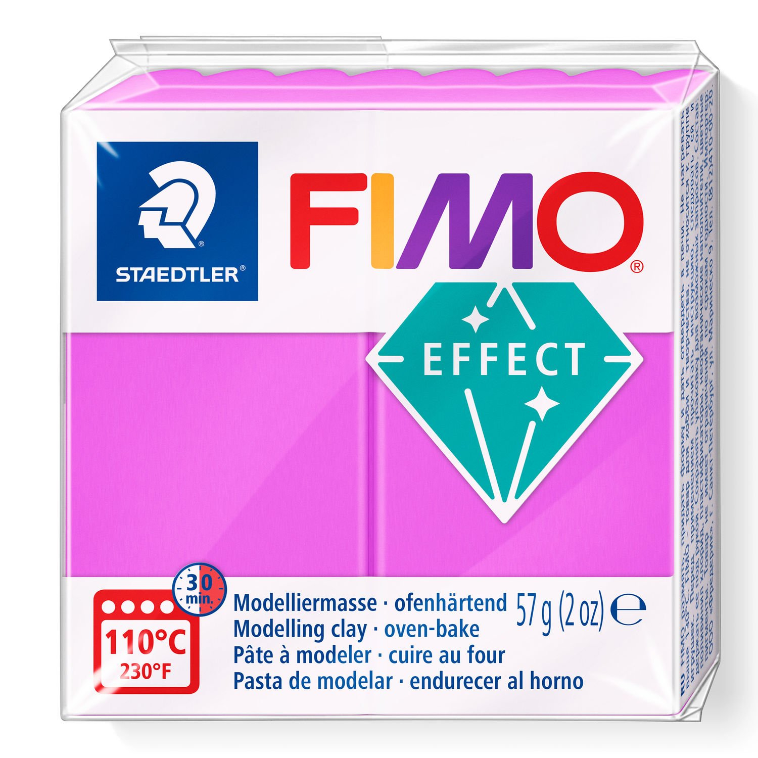 STAEDTLER FIMO 8010 - Knetmasse - Violett - Erwachsene - 1 Stück(e) - Neon purple - 1 Farben