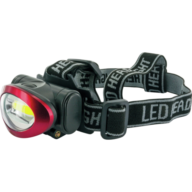 Schwaiger | LED Stirnlampe 60-120 Lumen schwarz/rot