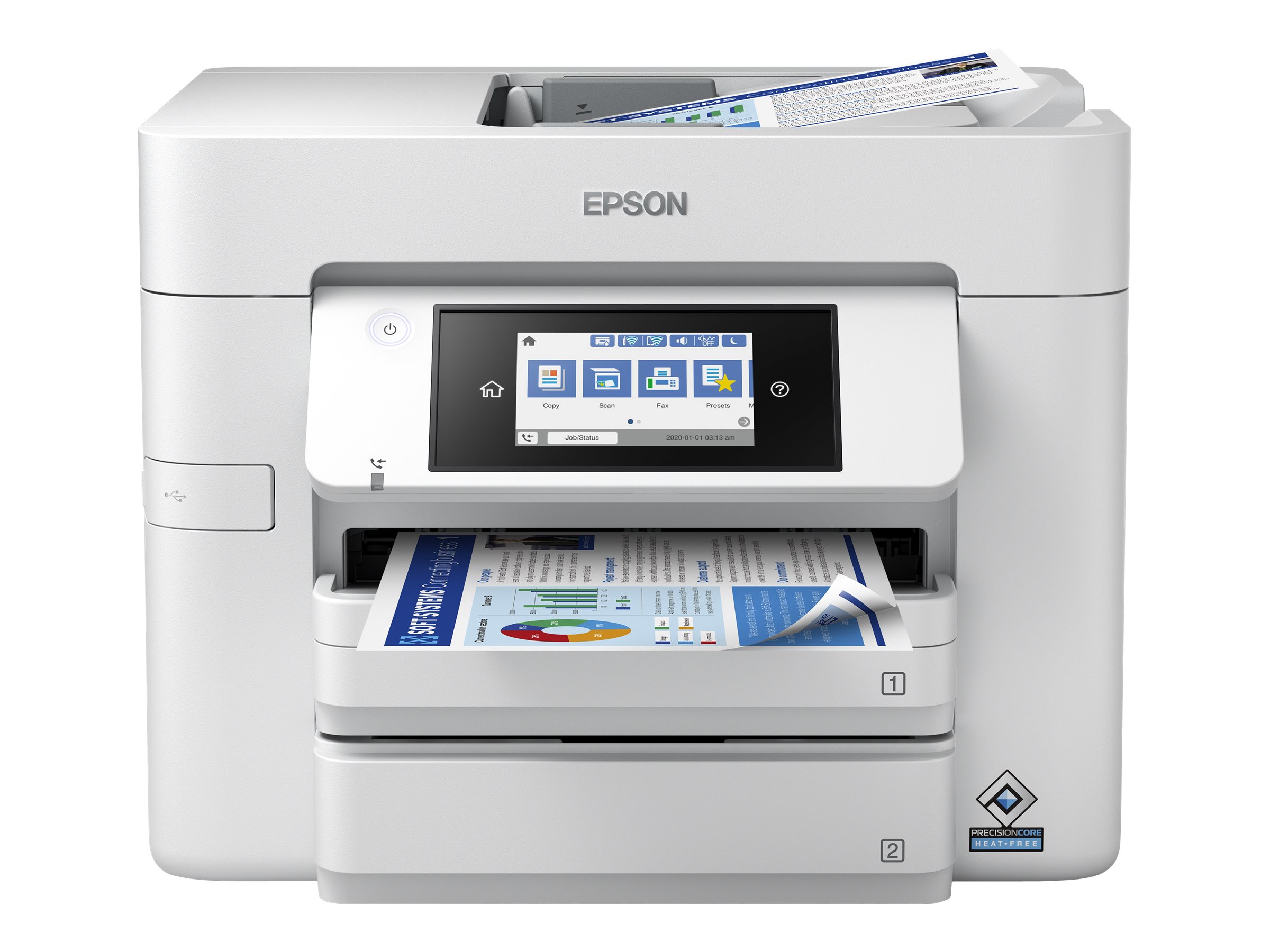 Epson WorkForce Pro WF-C4810DTWF - Multifunktionsdrucker - Farbe - Tintenstrahl - A4/Legal (Medien)