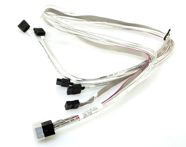 Supermicro Internes SAS-Kabel - mit Sidebands - 4x Mini SAS HD (SFF-8643)