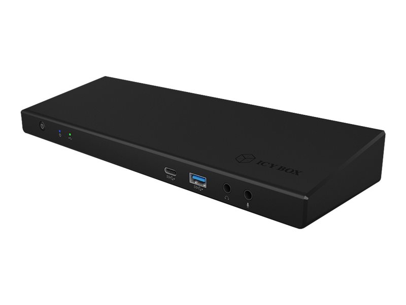 ICY BOX | USB Type-C® DockingStation mit dreifacher Videoausgabe | black