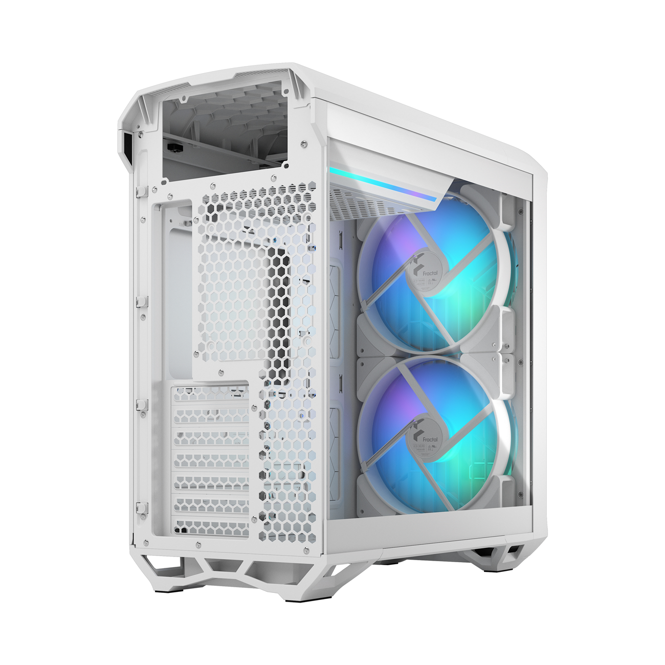 Fractal Design Torrent Compact White RGB TG Light Tint - Weiß - Glasfenster