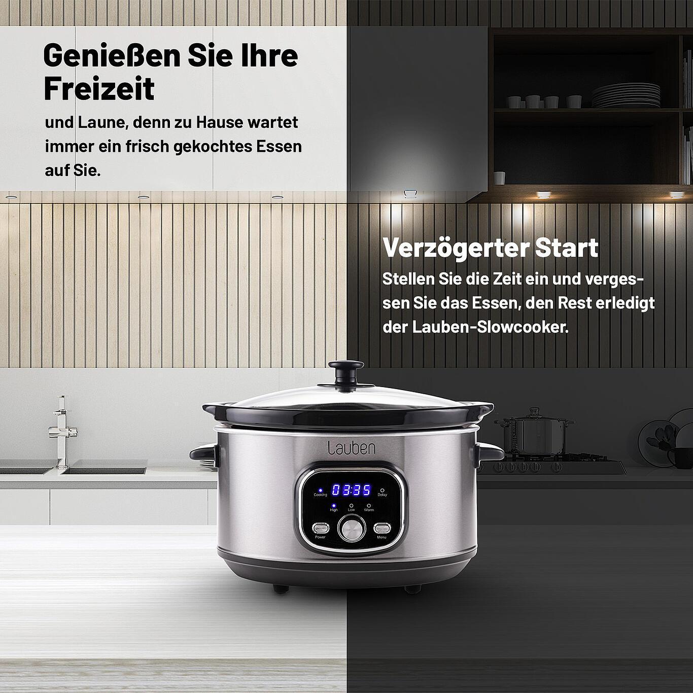 Lauben | Slow Cooker | 3500SB | Keramiktopf 3.5l retail 