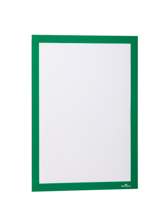 DURAFRAME Inforahmen A4 – selbstklebend – grün (10 Stück)