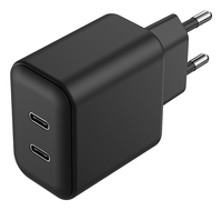 Ladegerät 45W 2-Port 2x USB-C   schwarz