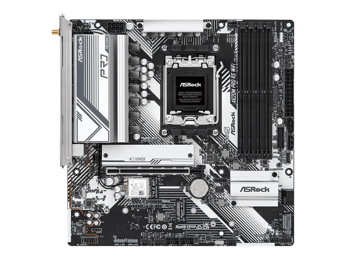 AsRock A620M Pro RS WIFI - AMD A620 - So. AM5 - mATX