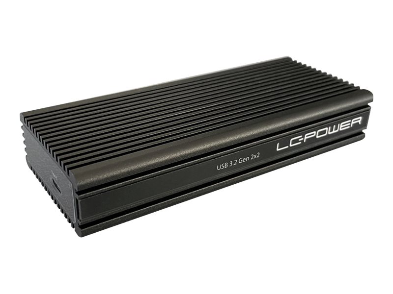 LC Power LC-M2-C-NVME-2X2 - Speichergehäuse - M.2 - M.2 NVMe Card - 20 Gbit/s - USB 3.2 (Gen 2x2)