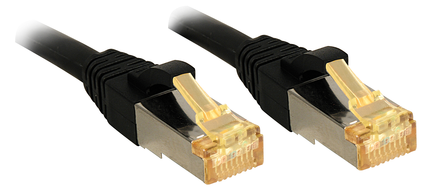 Lindy | 1m RJ45 S/FTP LSZH Netzwerkkabel, schwarz