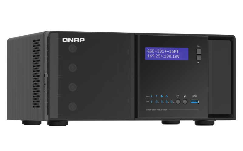 QNAP QGD-3014-16PT - Switch - Smart - 16 x 10/100/1000 (PoE+)