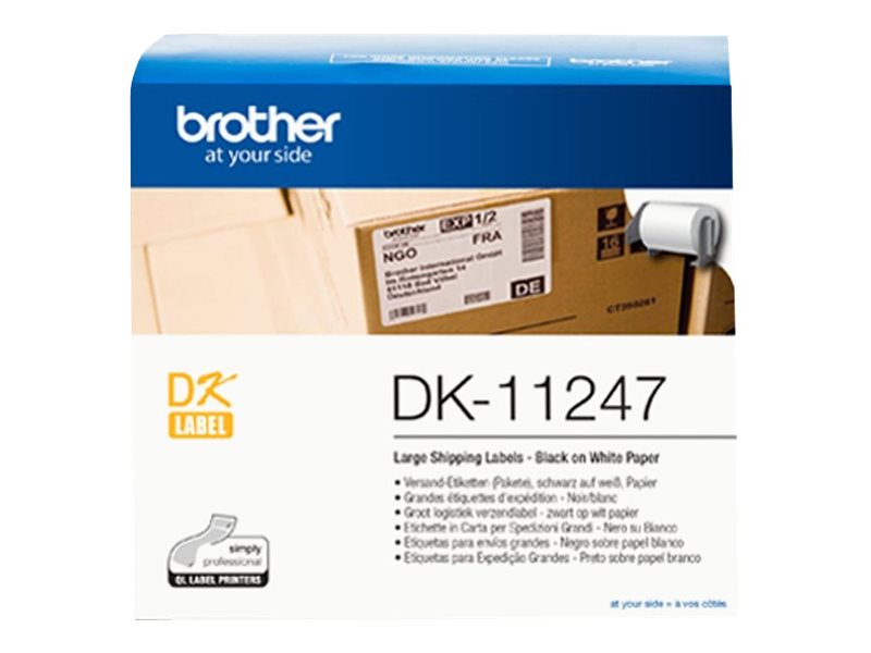 Brother DK-11247 - Schwarz auf Weiß - 103 x 164 mm 180 Etikett(en) (1 Rolle(n)