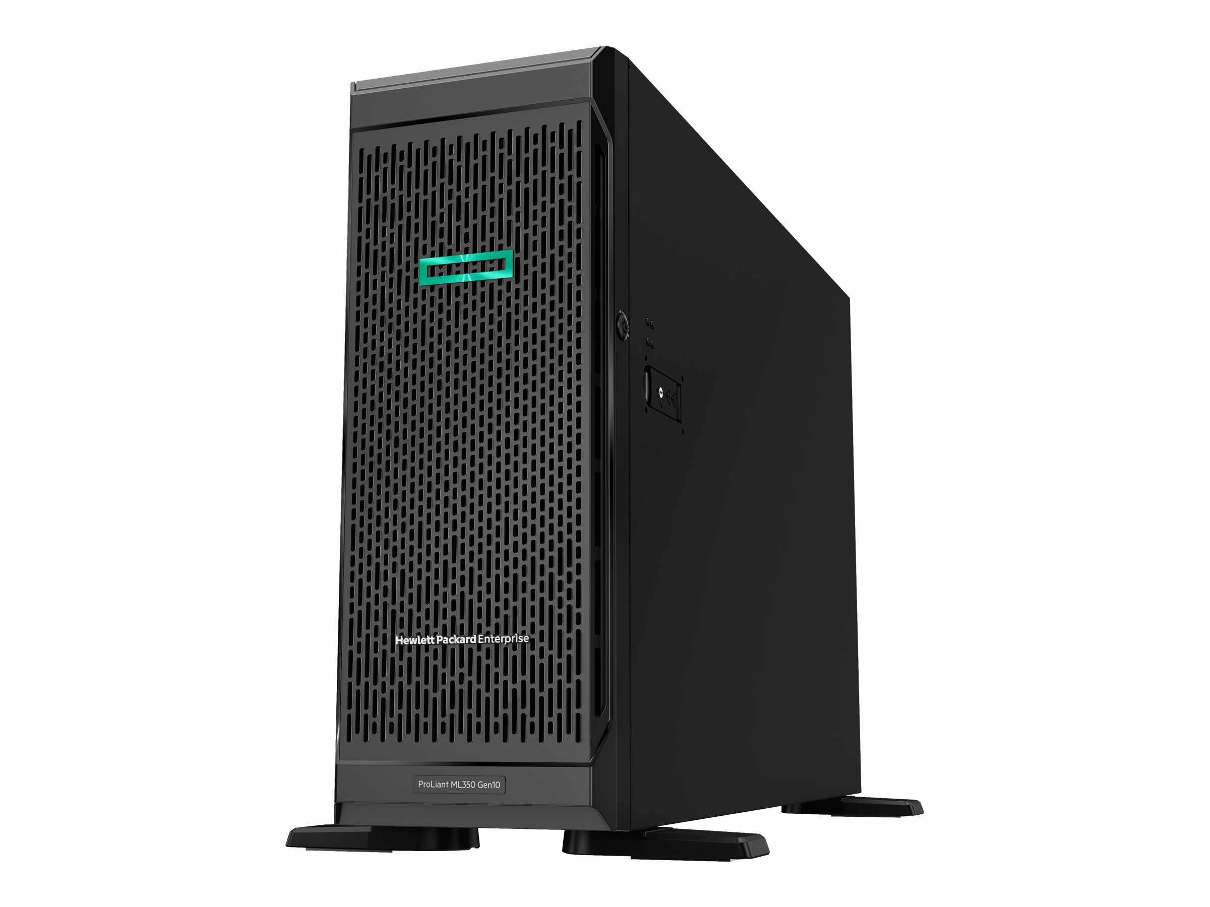HPE ProLiant ML350 Gen10 Base - Server - Tower - 4U - zweiweg - 1 x Xeon Silver 4208 / 2.1 GHz - RAM 16 GB - SAS - Hot-Swap 6.4 cm (2.5")