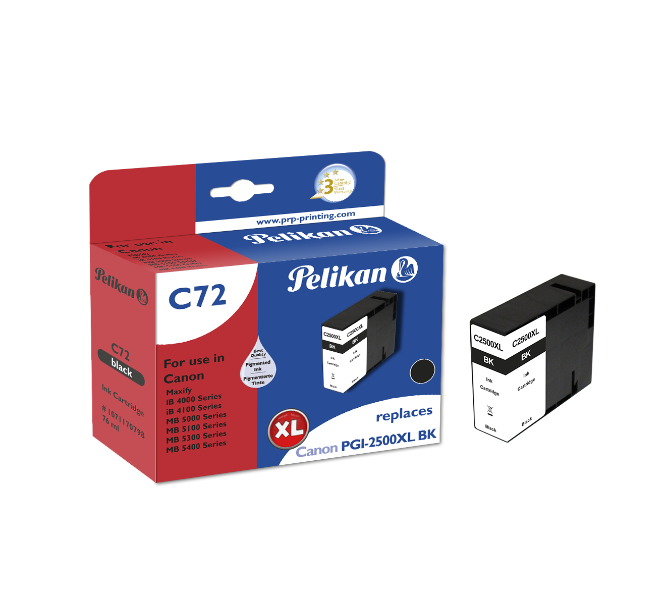 C72 Black - Box - Tintenpatrone Kompatibel - Schwarz