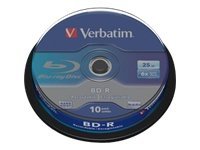 10 x BD-R - 25 GB 6x - Spindel