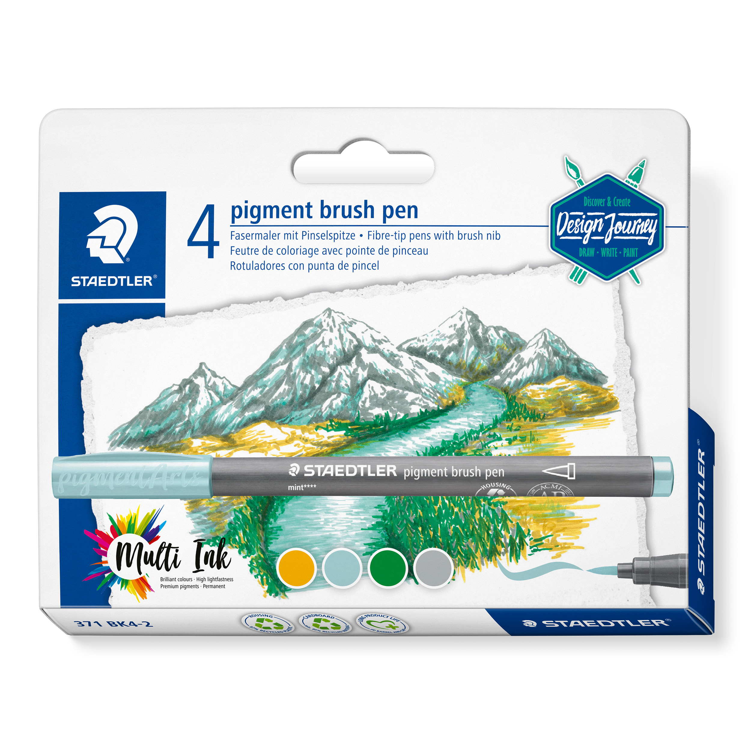 "Design Journey" Lake Colors Set 4-teilig retail