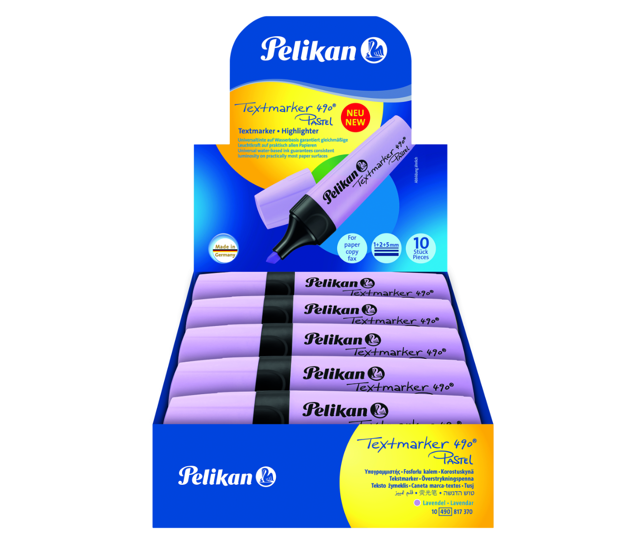 Textmarker 490 Pastel – Lavendel – 10 Stück