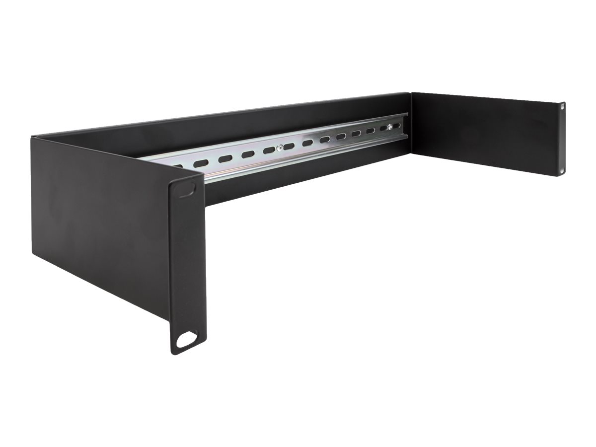 DIN Schienenpanel - Rack montierbar - Schwarz - 1U - 48.3 cm (19")