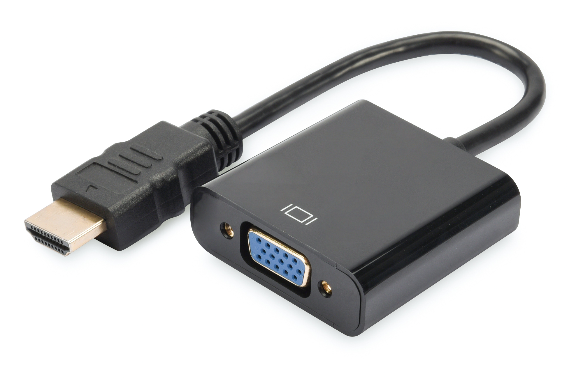 DIGITUS | HDMI-Konverter HDMI-A -> VGA(D-Sub) schwarz