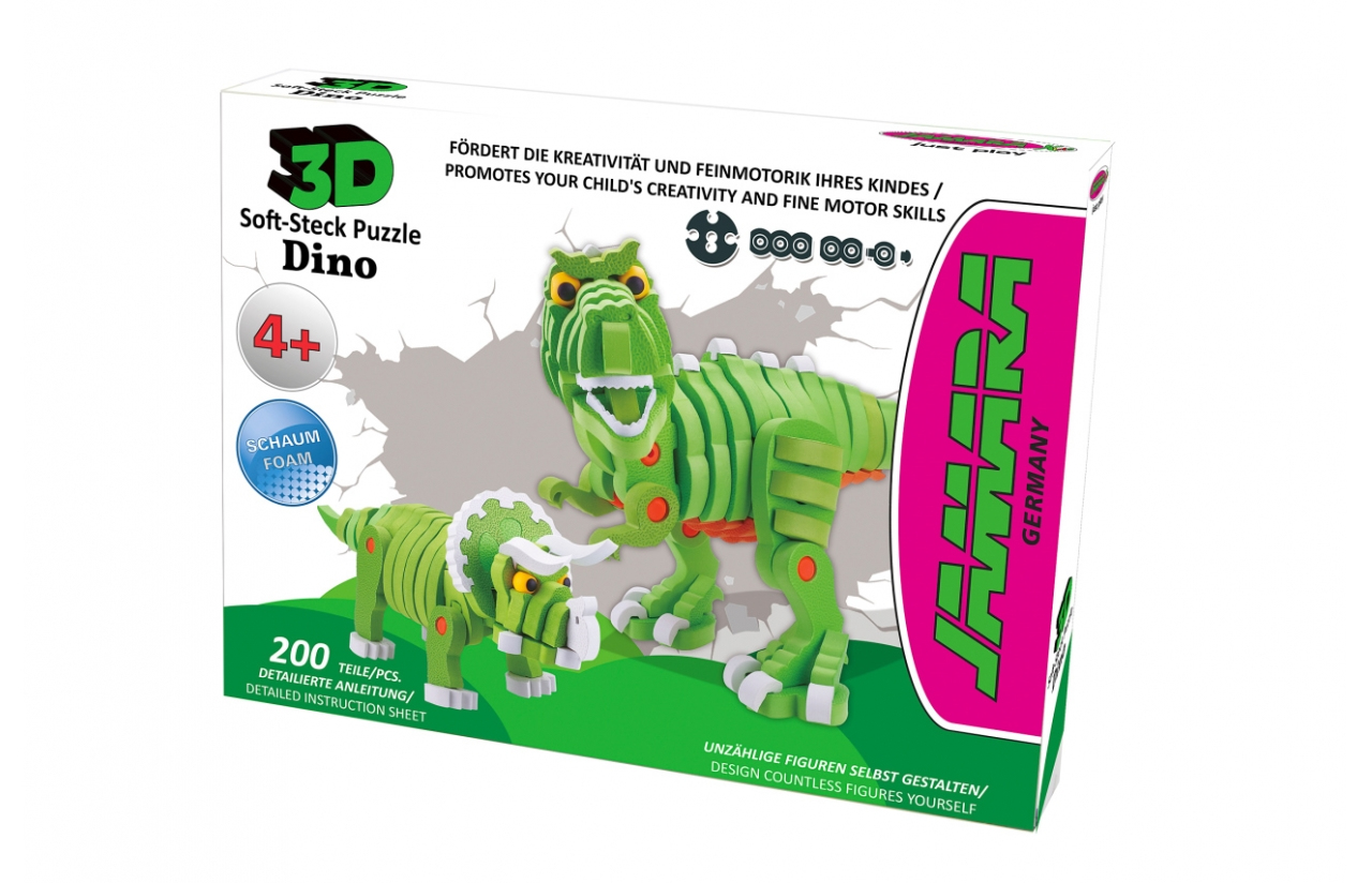 JAMARA | 3D Soft-Steck Puzzle Dino   