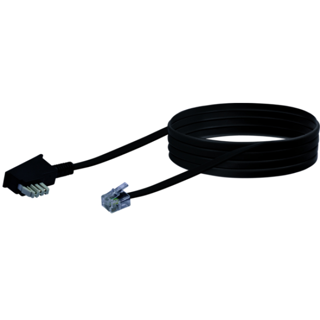 Schwaiger | TAE Kabel TAE-N -> RJ11 6P4C 6m schwarz