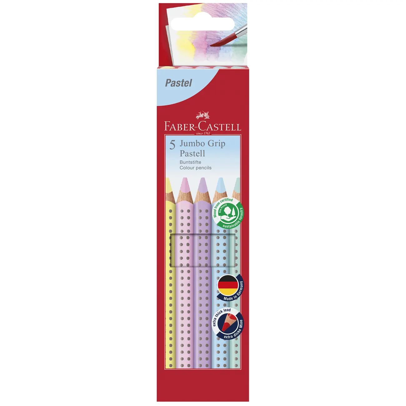 Buntstift Jumbo Grip Pastell 5er-Etui