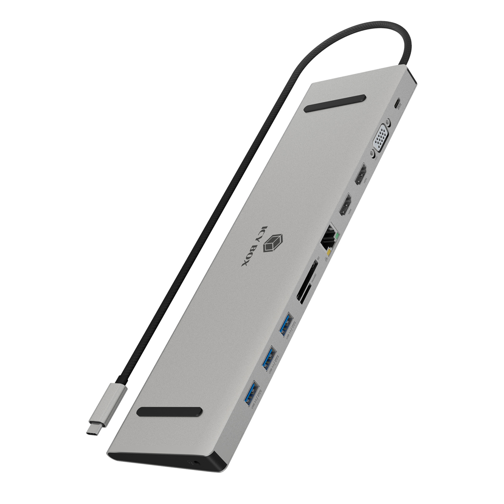 Dockingstation IcyBox USB-C   -> HDMI/VGA/USB-A/USB-C/3,5mm