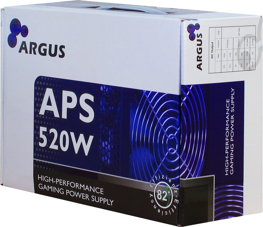 Inter-Tech Argus APS-520W - Netzteil (intern) - ATX12V 2.31